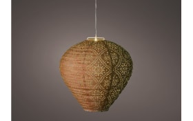 Solar-Laterne, orange, 30 cm