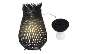 Solar-Laterne, schwarz, 36 cm