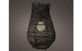 Solar-Laterne, schwarz, 36 cm