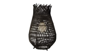 Solar-Laterne, schwarz, 36 cm