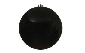 Weihnachtskugel schwarz, 20 cm