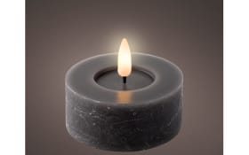LED Teelicht, grau/warmweiß, 6 cm