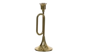 Kerzenhalter, goldfarbig, 27 cm