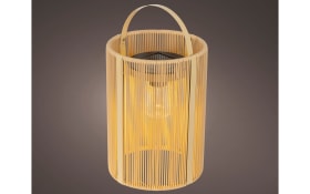 Solar Laterne Holz, beige