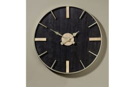 Wanduhr in schwarz/gold, 71,1 cm