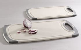 Schneidebrett in beige/grau, 40 x 24 cm