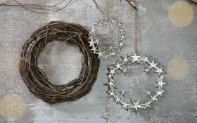  Deko-Anhänger Sterne, silber, klein