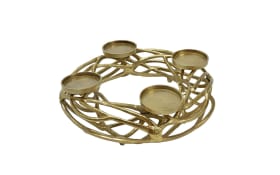 Adventskranz gold, 40 cm