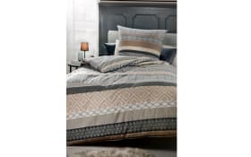 Flanell-Bettwäsche Felice, natur/braun, 135 x 200 cm