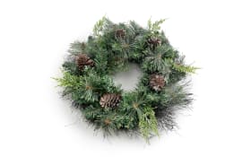Deko-Weihnachtskranz, grün, 46 cm