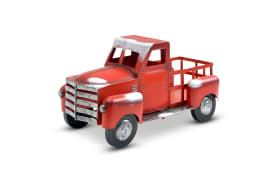 Deko-Truck, rot/weiß, 45,5 x 23,5 cm