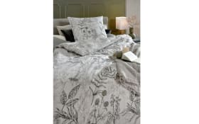 Bettwäsche Tilda Satin, greige, 135 x 200 cm