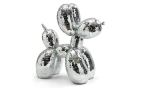 Luftballon Hund, silber