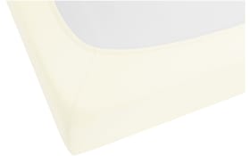 Topper-Spannbetttuch, creme, 90 x 190 cm