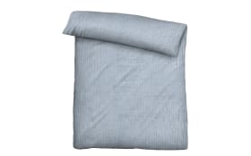 Bettwäsche-Garnitur Musselin, taubenblau, 135 x 200 cm