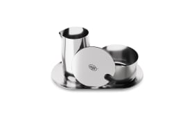 Zucker-Sahne-Set, stainless steel polished, 3-teilig