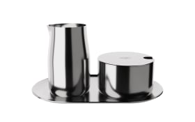 Zucker-Sahne-Set, stainless steel polished, 3-teilig