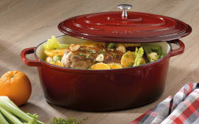 Bräter Calido in rot/oval, 6,5 l