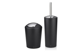 WC-Garnitur Marta in schwarz, 36,5 cm
