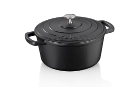 Bräter Calido, schwarz, rund, 3,8 l