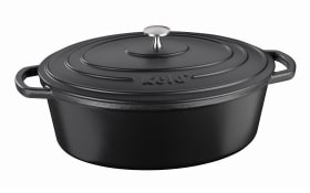 Bräter Calido, schwarz, oval, 6,5 l