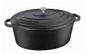Bräter Calido, schwarz, oval, 9,5 l