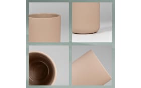 Zahnputzbecher Sana, beige, 8 cm