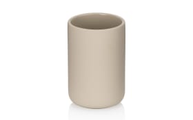Zahnputzbecher Sana, beige, 8 cm