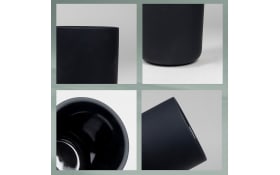 Zahnputzbecher Sana, schwarz, 8 cm
