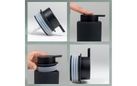 Seifenspender Sana, schwarz, 14 cm