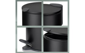Kosmetikeimer Mats, schwarz, 3 Liter