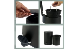 Kosmetikeimer Mats, schwarz, 3 Liter