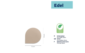 Untersetzer Edel, beige, 11 x 11 cm