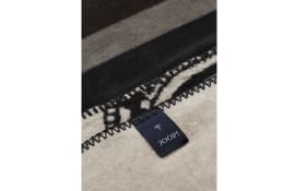 Wohndecke Paisley Stripes, schwarz, 150 x 200 cm