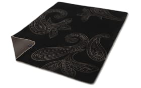 Wohndecke Paisley, schwarz, 150 x 200 cm