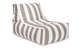 Sitzsack Rock Santorin, taupe/weiß, 65 x 65 x 100 cm
