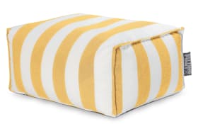 Sitzhocker Roll Santorin, gelb/weiß, 65 x 35 x 55 cm