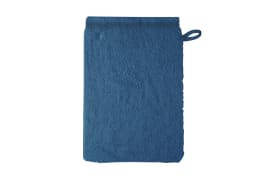 Waschhandschuh Lifestyle uni, nachtblau, 16 x 22 cm