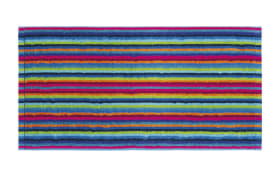 Duschtuch Lifestyle Streifen, multicolor dunkel, 70 x 140 cm