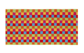 Saunatuch Lifestyle Karo, multicolor hell, 70 x 180 cm
