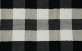 Duschtuch Karo, schwarz/weiß/grau, 70 x 140 cm