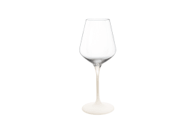 Weißweingläser Set Manufacture Rock blanc, klar/weiß, 4-teilig