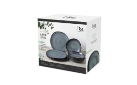 Dinner-Set Lave gris, grau, 8-teilig