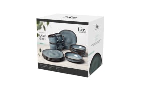 Frühstücksset Lave gris, grau, 12-teilig