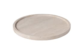 Servierteller Manufacture Travertine, beige, 24,5 cm