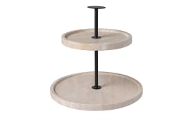 Etagere Manufacture Travertine, beige, 2-teilig