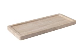 Servierplatte Manufacture Travertine, beige, 25,5 x 10,5 cm
