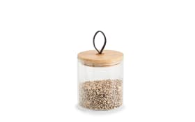 Vorratsglas mit Bambusdeckel, 12 cm