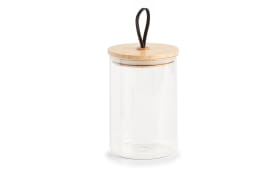 Vorratsglas mit Bambusdeckel, 16 cm