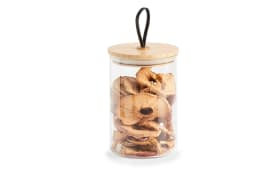 Vorratsglas mit Bambusdeckel, 16 cm